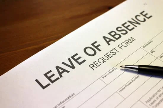 Close up photo of Leave of Absence form.